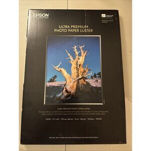 Epson 11.7"x16.5" Ultra Premium Luster Photo Paper 39 Pack  S041406 Unopened